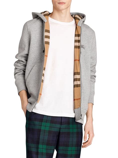 burberry full zip hoodie|Burberry men's half zip pullover.